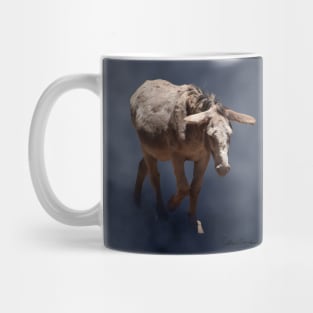 Mule on Smokey Gray Background Mug